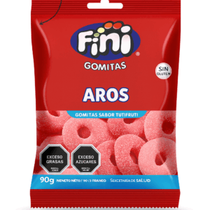 GOMITAS AROS DE FRUTILLA ACIDO FINI 90GX12