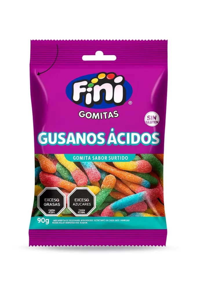GOMITAS GUSANOS ACIDO FINI 90GX12