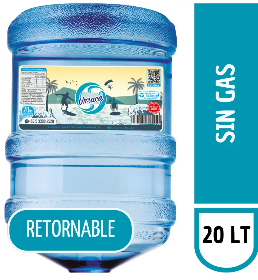 RECARGA AGUA 20 LITROS