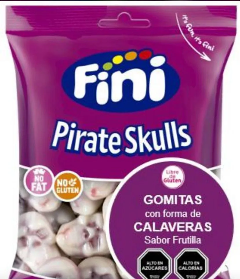GOMITAS CALAVERAS RELLENAS FINI 90GX12
