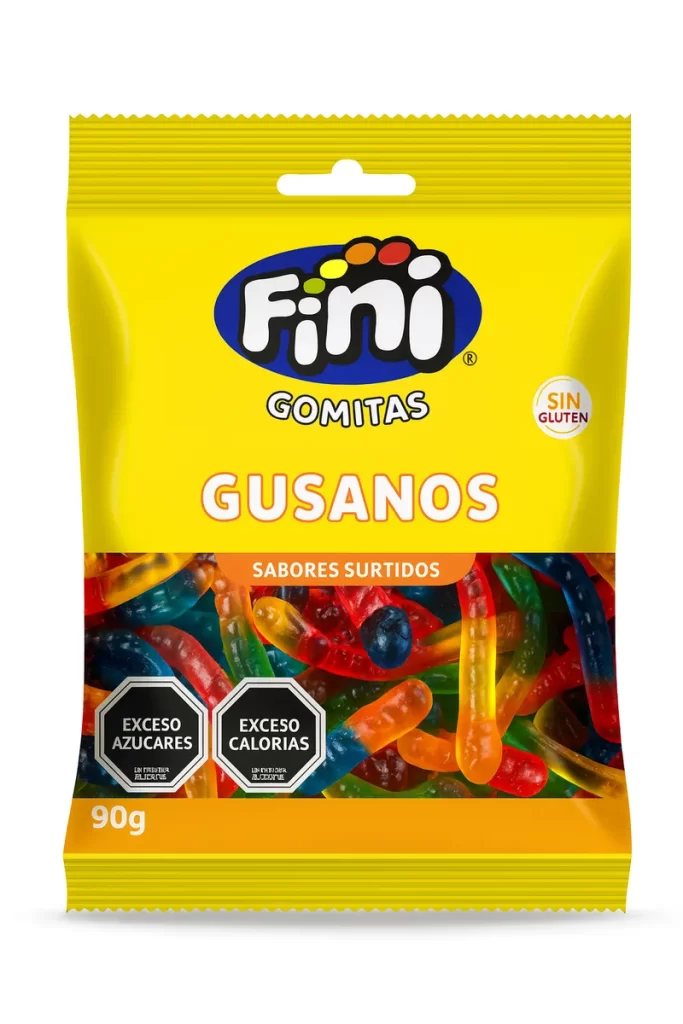 GOMITAS GUSANOS DULCE FINI 90GX12
